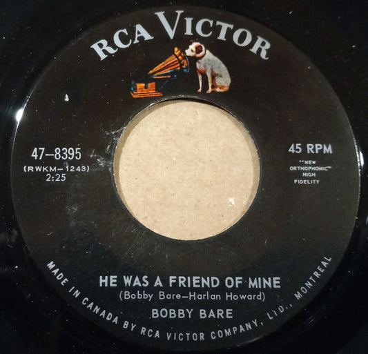 Bobby Bare : He Was A Friend Of Mine (7", Single)