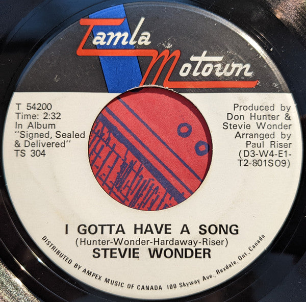 Stevie Wonder : Heaven Help Us All (7", Single)