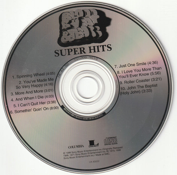 Blood, Sweat & Tears* : Super Hits (CD, Comp)