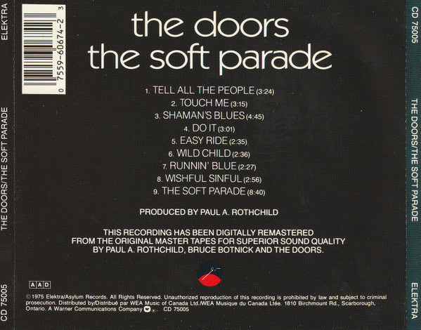 The Doors : The Soft Parade (CD, Album, RE, RM, SRC)