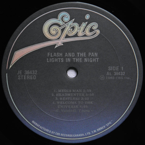 Flash & The Pan : Lights In The Night (LP, Album)