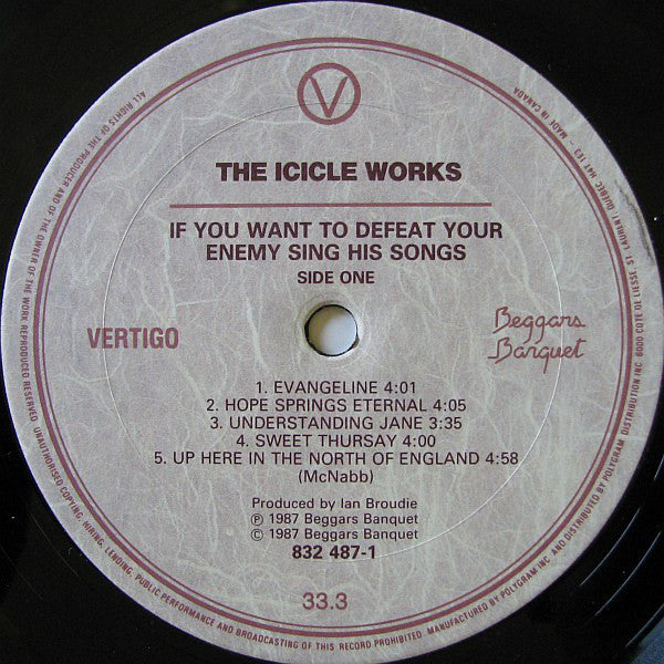 The Icicle Works : If You Want To Defeat Your Enemy Sing His Song (LP, Album + 12", Comp, Smplr)