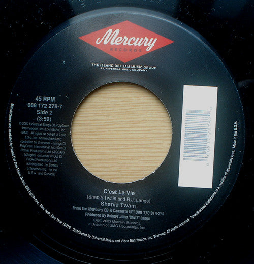 Shania Twain : Up! (7", Single)