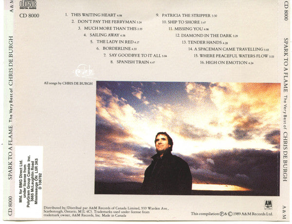 Chris de Burgh : Spark To A Flame (The Very Best Of Chris de Burgh) (CD, Comp, Club, RE)