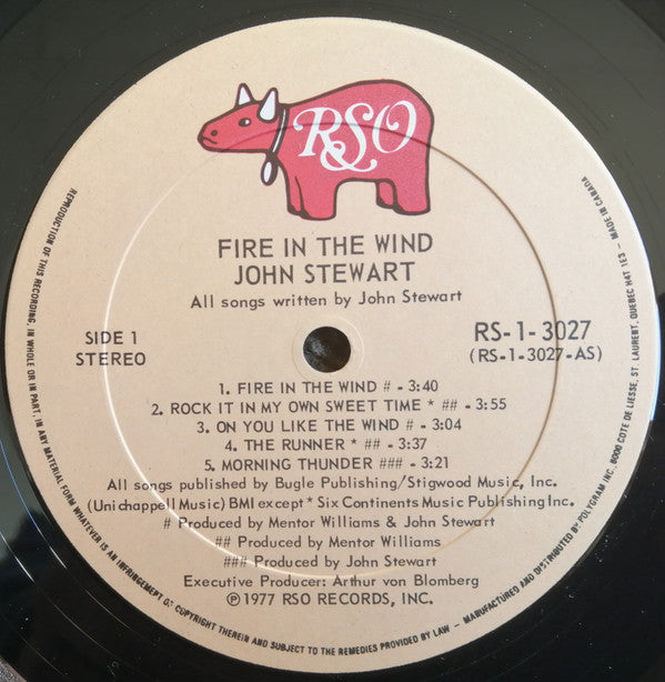 John Stewart (2) : Fire In The Wind (LP, Album)