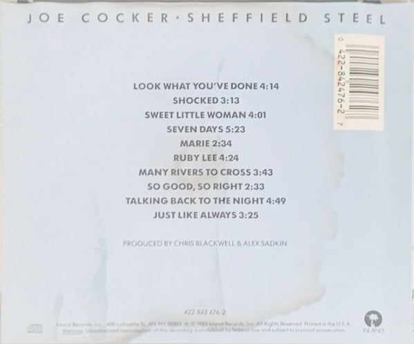 Joe Cocker : Sheffield Steel (CD, Album)