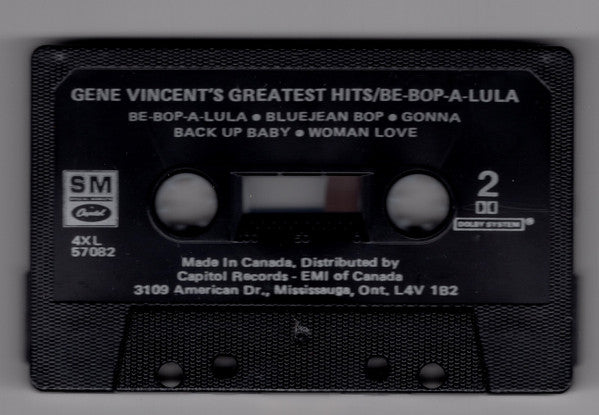 Gene Vincent : Be-Bop-A-Lula Gene Vincent's Greatest Hits (Cass, Comp)