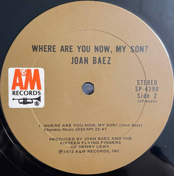 Joan Baez : Where Are You Now, My Son? (LP, Album, Ter)
