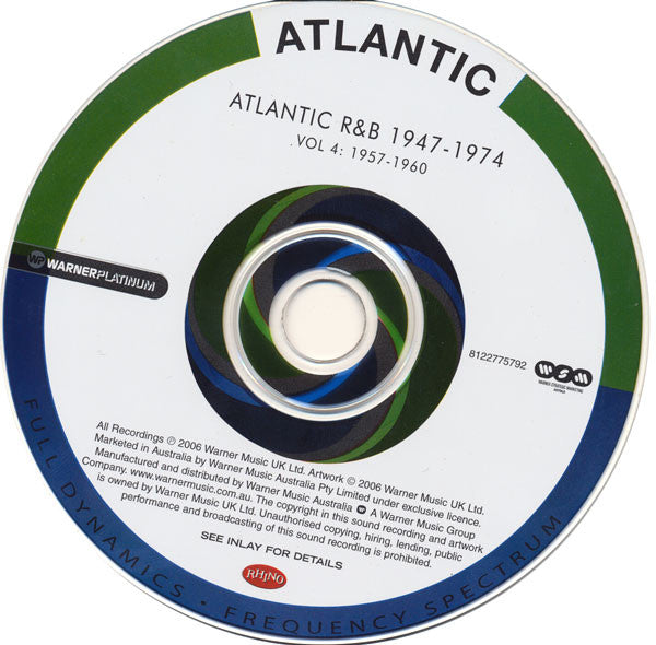 Various : Atlantic R&B 1947-1974 (Volume 4: 1957-1960) (CD, Comp)