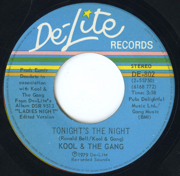 Kool & The Gang : Too Hot / Tonight's The Night (7", Single)