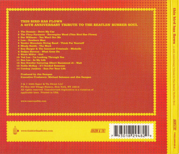 Various : This Bird Has Flown: A 40th Anniversary Tribute To The Beatles' Rubber Soul (CD, Album, Dig)