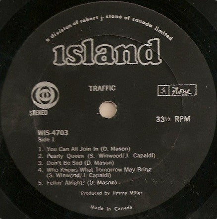 Traffic : Traffic (LP, Album)