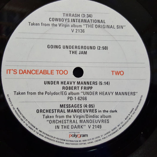 Various : It's Danceable Too (12", Smplr)