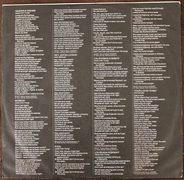 Jesse Colin Young : Love On The Wing (LP, Album)