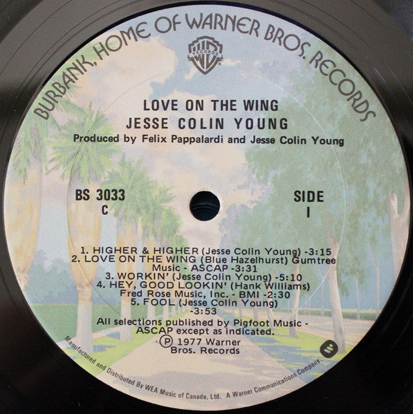 Jesse Colin Young : Love On The Wing (LP, Album)