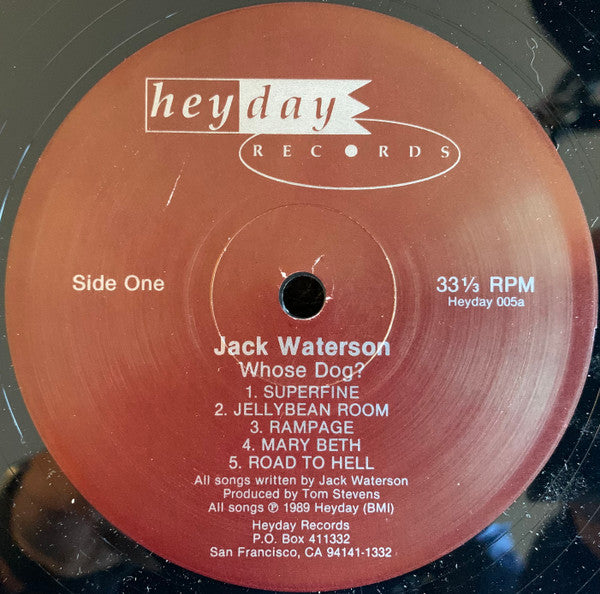 Jack Waterson : Whose Dog? (LP, Album)