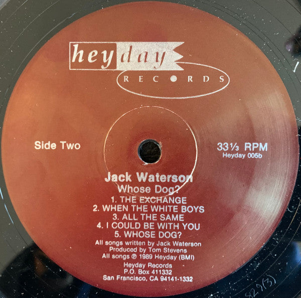 Jack Waterson : Whose Dog? (LP, Album)