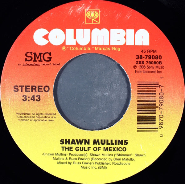 Shawn Mullins : Lullaby (7", Single)