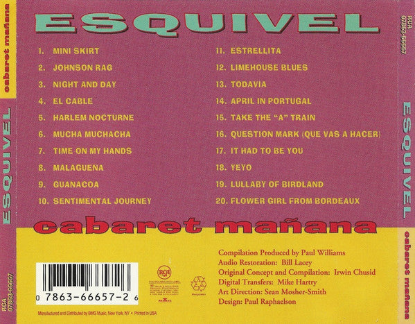 Esquivel* : Cabaret Mañana (CD, Comp)