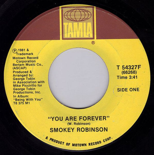 Smokey Robinson : You Are Forever / I Hear The Children Singing (7")