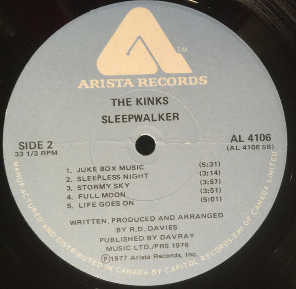 The Kinks : Sleepwalker (LP, Album)