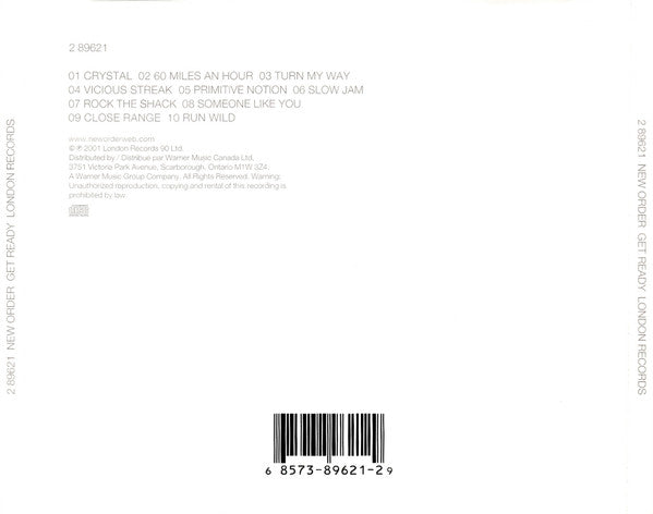 New Order : Get Ready (CD, Album)