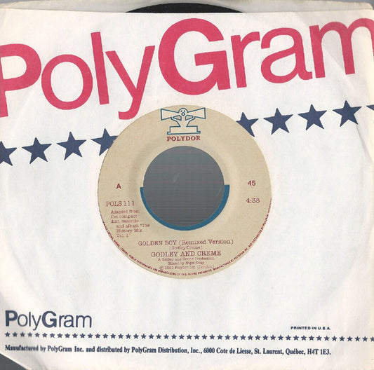 Godley & Creme : Golden Boy (Remix) (7", Single)