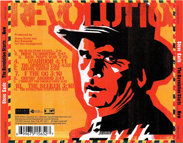 Steve Earle : The Revolution Starts Now (CD, Album)