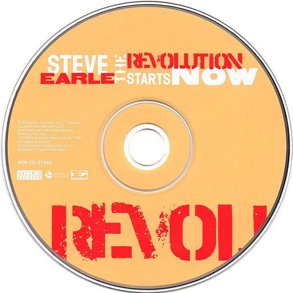 Steve Earle : The Revolution Starts Now (CD, Album)