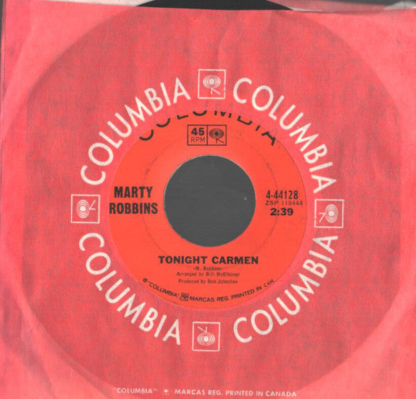 Marty Robbins : Tonight Carmen (7", Single)