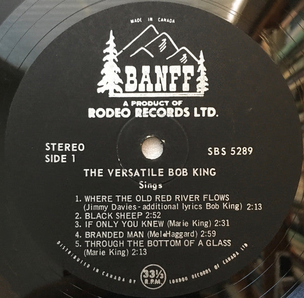 Bob King (5) : The Versatile Bob King Sings (LP, Album)