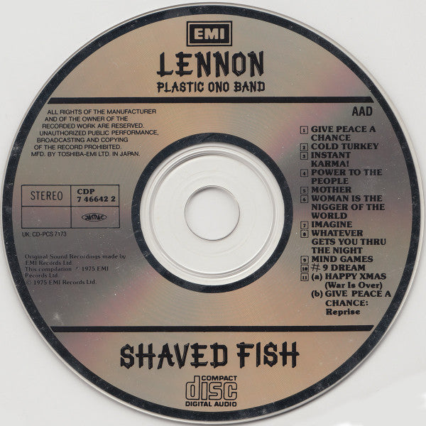Buy John Lennon / The Plastic Ono Band : Shaved Fish (CD, Comp