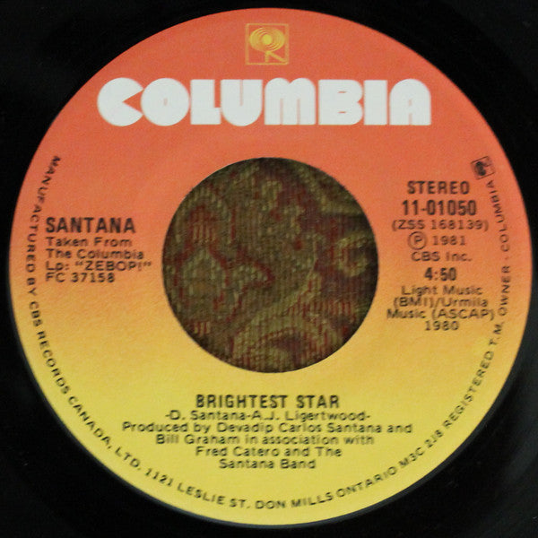 Santana : Winning (7")