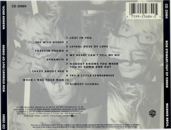 Rod Stewart : Out Of Order (CD, Album, RE)