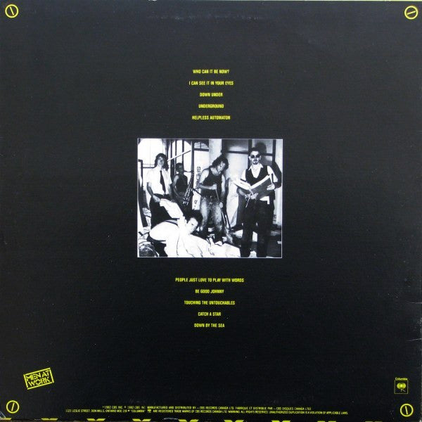 Men At Work : Business As Usual (LP, Album, Yel)
