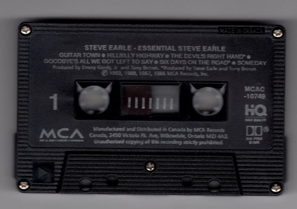 Steve Earle : Essential Steve Earle (Cass, Comp, Dol)