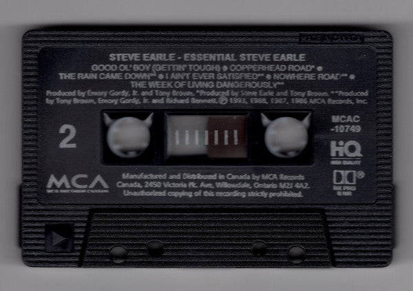 Steve Earle : Essential Steve Earle (Cass, Comp, Dol)