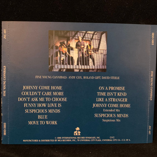 Fine Young Cannibals : Fine Young Cannibals (CD, Album, Club, RE)