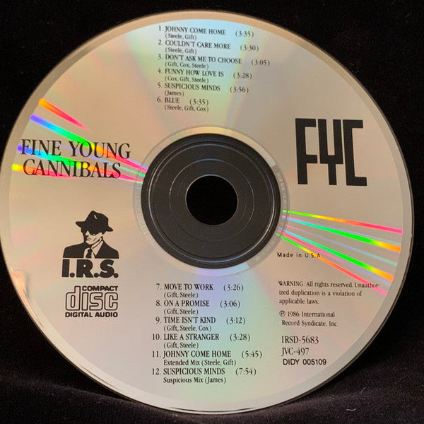 Fine Young Cannibals : Fine Young Cannibals (CD, Album, Club, RE)