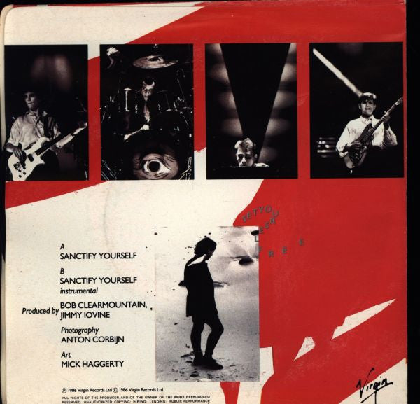 Simple Minds : Sanctify Yourself (7", Single)