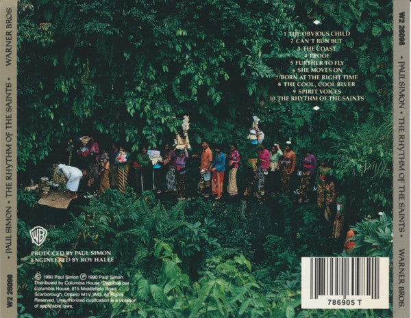 Paul Simon : The Rhythm Of The Saints (CD, Album, Club)
