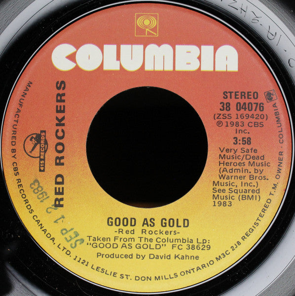 Red Rockers : Good As Gold (7")