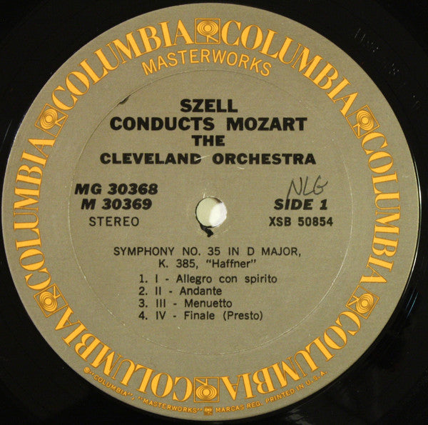 George Szell Conducts The Cleveland Orchestra, Mozart* : Szell Conducts Mozart (2xLP, Album)