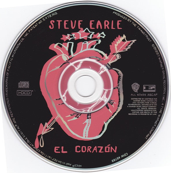 Steve Earle : El Corazón (HDCD, Album)