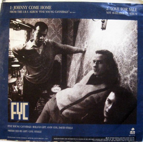 Fine Young Cannibals : Johnny Come Home (7")