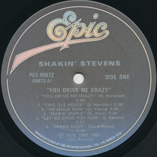 Shakin' Stevens : You Drive Me Crazy (LP, Comp)