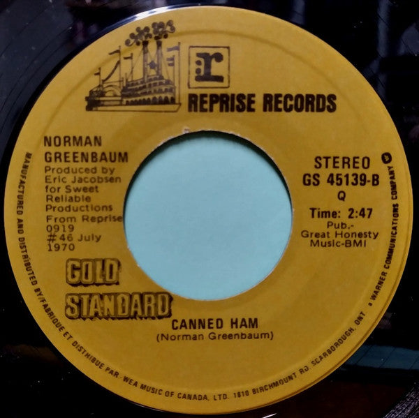 Norman Greenbaum : Spirit In The Sky / Canned Ham (7", Single, Qua)