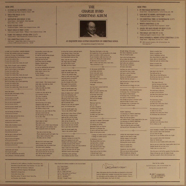 Charlie Byrd : The Charlie Byrd Christmas Album (LP, Album)