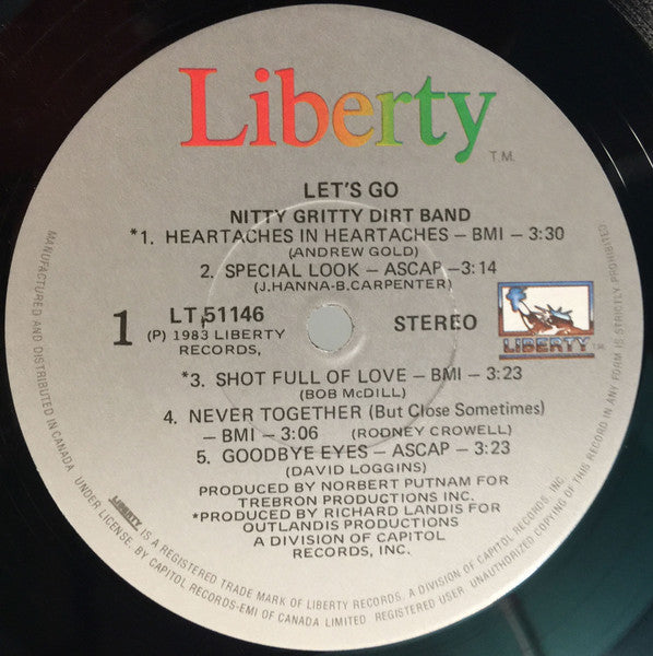 Nitty Gritty Dirt Band : Let's Go (LP, Album)