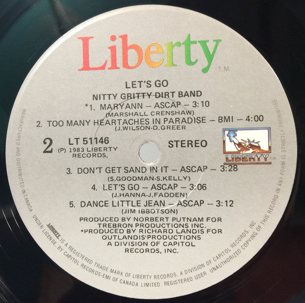 Nitty Gritty Dirt Band : Let's Go (LP, Album)